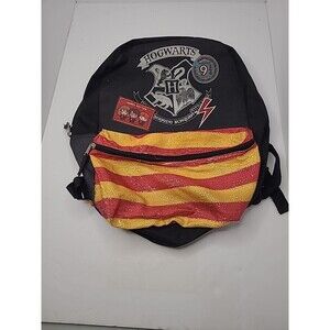 Harry Potter Hogwarts Backpack Book Bag School Bag Black Red Bag Storage